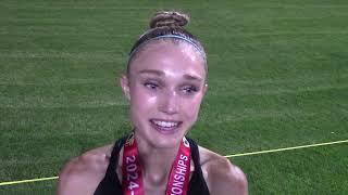 Rylee Blade of Corona Santiago 2nd Place Girls 3200 at CIF State Championships