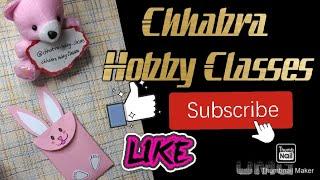 Bunny  Bag with Chhabra Hobby Classes ||Paper Craft ||Easy to make||craft ideas