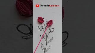  Very EasyAmazing Flower Embroidery Designs / Embroidery stitches by hand #shorts #embroidery