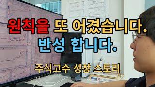 [네이버카페-전업주식고수모임][주식교육]원칙을 또 어겻습니다.반성합니다.