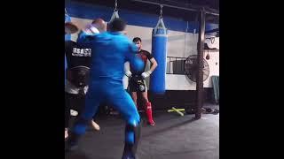 Rafael Alves looking like a killer on the Pads 