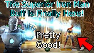 Buffed Superior Iron Man Gameplay! Great Damage And Utility! | Marvel Contest Of Champions