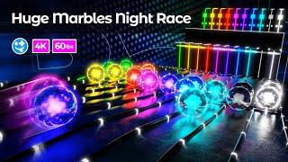 Marble Race: Night Race 2  | #marblerace #marbles #marblerun #blender #3danimation #race