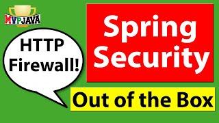 Spring Security Default Configuration | HTTP Firewall