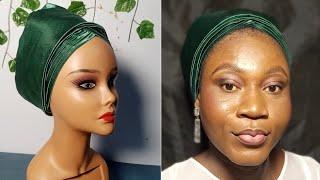How to make Satin Turban Wrap#turbantutorial #Wrapturban