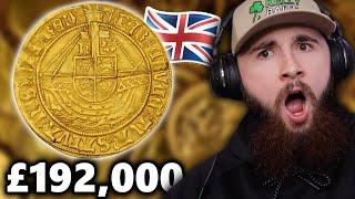 American Reacts to Top 10 Most VALUABLE British Coins! *INSANE*