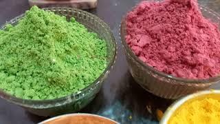 How to make beautiful organic gulal for your Laddogopal ji ?#holi #organicholicolours #laddogopal
