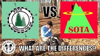 POTA vs. SOTA - Comparing Ham Radio Programs "Parks On The Air" with "Summits On The Air"