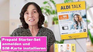 ALDI Talk Prepaid Starter-Set anmelden und SIM-Karte installieren. Smartphone einfach erklärt.