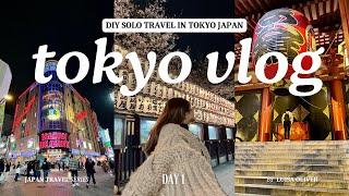 TOKYO JAPAN VLOG 2025  Day 1 (DIY Solo Travel, Traveling to Tokyo, Room Tour, & Exploring Asakusa)