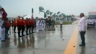 Inauguración y Abanderamiento: Sector Naval Boca de Chila, desde Compostela, Nayarit