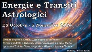  🪐  Settimana Astrologica 28 Ottobre - 3 Novembre 2024