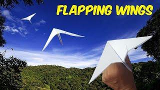 Paper plane That Flaps Its Wings Like a Bird - how to make a paper airplane that flaps its wings