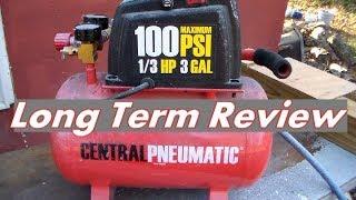 Long Term Reveiw Central Pneumatic 3 Gallon Compressor