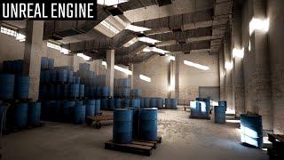 Horror Industrial Basement - Unreal Engine Marketplace Modular Pack