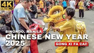 [4K] HAPPY CHINESE NEW YEAR 2025 | Year of the Snake in Binondo Manila