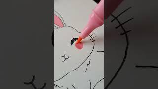 Cute Bunny Drawing | Draw Easy Rabbit #youtubeshorts #art #trending #drawing #tiktok #shorts