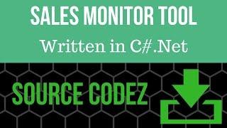 C#.Net Sales Monitoring Tool [Source Code]