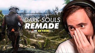 All of Dark Souls 1 Ported to Skyrim | Asmongold Reacts