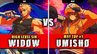 GGST | WIDOW (Sin) VS UMISHO (May) | Guilty Gear Strive High level gameplay