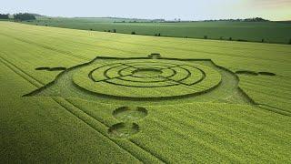 Crop Circle of 2023 in 4K | Roundway Down - Nr Devizes | Wiltshire UK | 2023-06-11