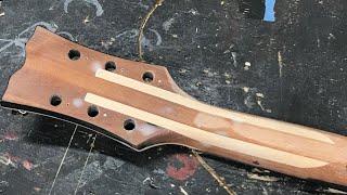 Headstock Repair on a Dean Les Paul Copy - Guitar Repair