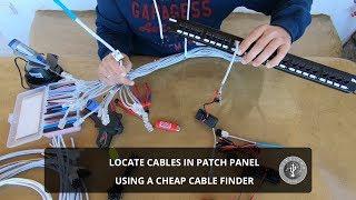 How to locate cables in a Patch Panel using a cheap Cable Finder