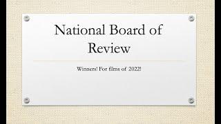 National Board of Review Film Award Winners for the Films of 2022