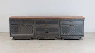 The Brunel Sideboard V3 (USA Filing Size) | Steel Vintage - The Industrial Furniture Company