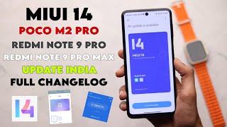 Full Changelog | MIUI 14 Update For Redmi Note 9 Pro/Pro Max & Poco M2 Pro