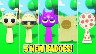 3D SPRUNKI RP AND ANIMATIONS - How to get ALL 5 NEW BADGES!! UPDATE! (ROBLOX)
