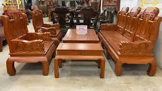 BỘ BÀN GHẾ PHÒNG KHÁCH ĐẸP GIÁ RẺ | Bàn Ghế Đồng Kỵ Phú Hải