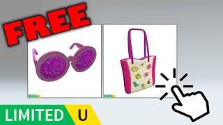 FREE LIMITED UGC | Radiant Glam Sunglasses & Sticker Tote Bag in Kingdom of essentia on Roblox