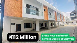 Walkthrough of ₦112 Million ($73,000) Brand New 4-Bedroom Terrace Duplex at Ocean Bay Estate Chevron
