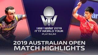 Zhou Kai vs Simon Gauzy | 2019 ITTF Australian Open Highlights (Pre)