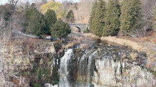 Webster Falls 4K Aerial Tour, Hamilton Ontario Canada