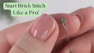 The FASTEST Way to Master Brick Stitch with 2-Row Technique!