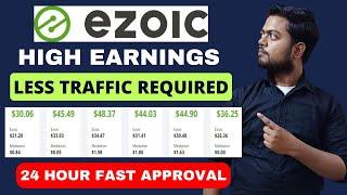 Ezoic approval tricks with payment proof. Basic requirements, earnings, and other information