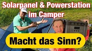 Unser Wohnmobil-Abenteuer mit faltbaren Solarpanel und Powerstation