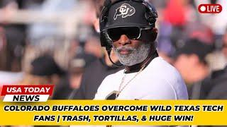 Colorado Buffaloes Overcome Wild Texas Tech Fans | Trash, Tortillas, & Huge Win! । USA TODAY NEWS