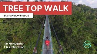 Tree Top Walk | Suspension Bridge | 360° VR Experience (Nature Sounds)