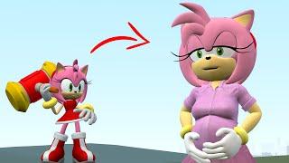 NEW AMY LOVE SECRETS VS SONIC TAPES FAMILY AND OTHER In Garry's Mod! [ SAD STORY The Sonic Tapes ]