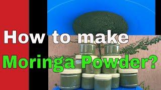 How to make Moringa Powder? Harvesting ,Drying into a MORINGA POWDER ~Bee13Bux