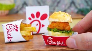 Perfect Miniature Chick-fil-A Chicken Sandwich Recipe | ASMR Cooking Mini Food