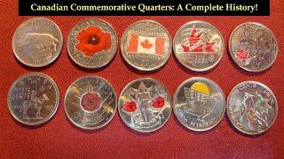 Canadian Commemorative Quarters: A Complete History!