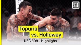 Ilia Topuria vs Max Holloway | UFC 308 | DAZN Highlights