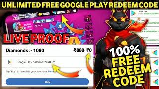 [ FF Bunny ] Unlimited Free Google Play Redeem Code | Free Redeem Code App | Redeem Code Earning App