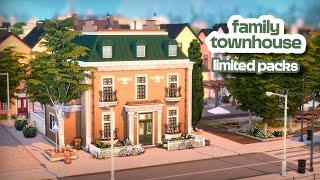 Family Townhouse  || The Sims 4 Speed Build