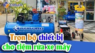 Trọn bộ thiết bị cho tiệm rửa xe máy | Công Ty TAHICO