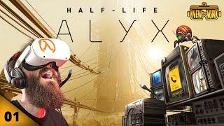 VISCERAL REACTION TO MY FIRST VR GAME! | HALF LIFE: ALYX Playthrough | EP 01